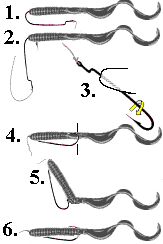 plastic worm rigging example